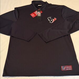 Men’s NFL Texans Black Long Sleeve Shirt